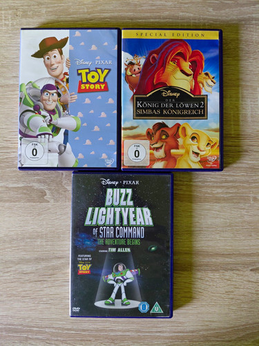 Disney dvds konvolut - disney, 3